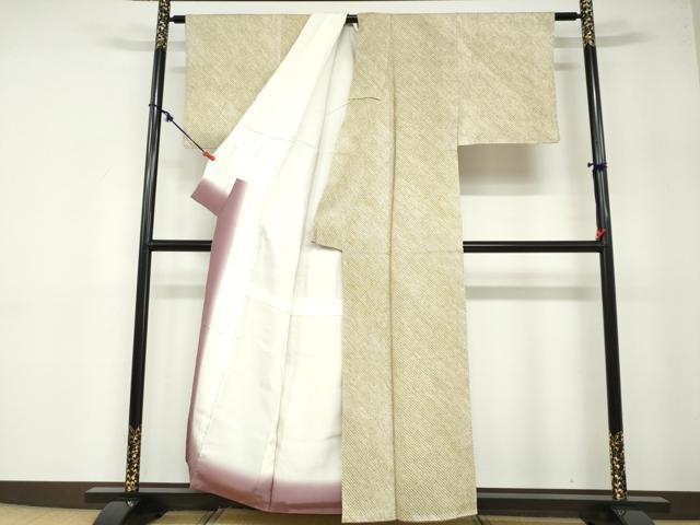 平和屋着物●大変加工の良い総絞り小紋 正絹 逸品 DABB0392ud