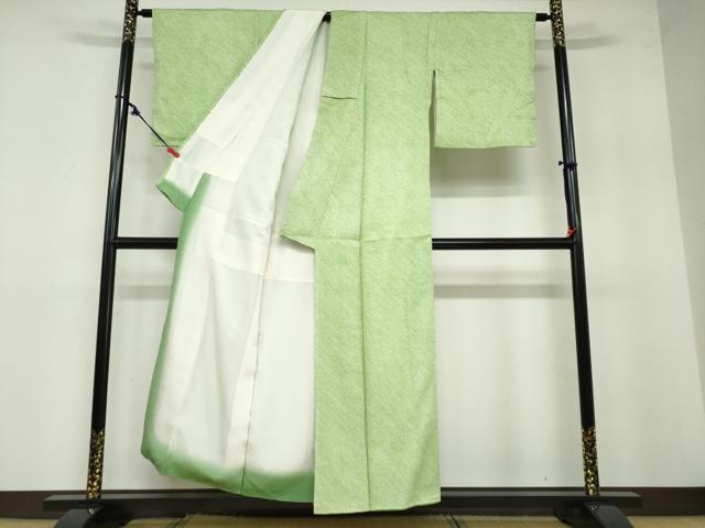 平和屋着物●大変加工の良い総絞り小紋 正絹 逸品 DABB0394ud