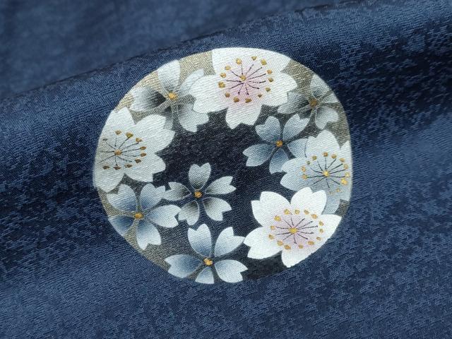 平和屋着物●訪問着 作家物 舞花丸文 暈し染め 金彩 正絹 逸品 DABB0402ud