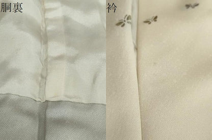 平和屋着物●訪問着　刺繍　舞蝶文　金銀彩　正絹　逸品　未使用　DABB0415ud