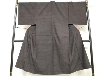 平和屋着物●男性 紬 アンサンブル 霞文 正絹 逸品 DABB0422ud