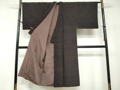 平和屋着物●男性 紬 アンサンブル 霞文 正絹 逸品 DABB0422ud