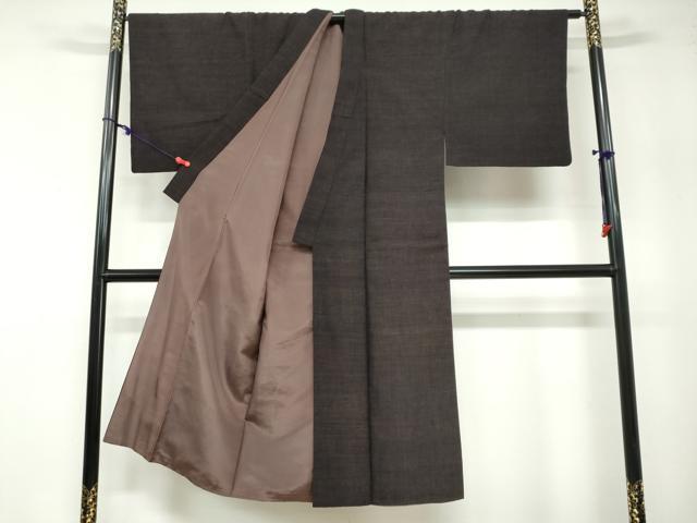 平和屋着物●男性 紬 アンサンブル 霞文 正絹 逸品 DABB0422ud