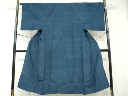 平和屋着物●男性 紬 アンサンブル 長羽織 霞文 正絹 逸品 DABB0423ud