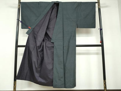 平和屋着物●男性 本場大島紬 アンサンブル 80亀甲 総詰め 正絹 逸品 DABB0424ud