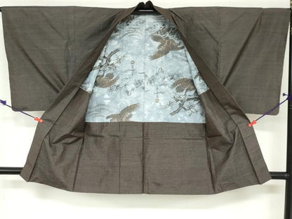 平和屋着物●男性 本場大島紬 アンサンブル 100亀甲 総詰め 証紙付き 正絹 逸品 DABB0425ud