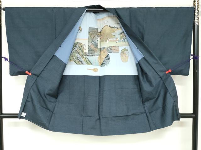 平和屋着物●男性 本場大島紬 アンサンブル 100亀甲 総詰め 正絹 逸品 DABB0427ud