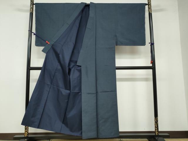 平和屋着物●男性 本場大島紬 アンサンブル 長羽織 80亀甲 総詰め 正絹 逸品 DABB0428ud