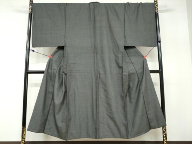平和屋着物●男性 紬 アンサンブル 長羽織 80亀甲 総詰め キングサイズ 正絹 逸品 DABB0430ud