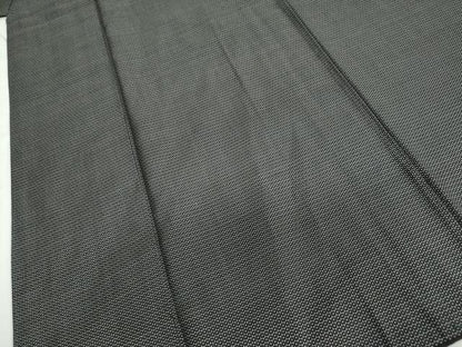 平和屋着物●男性 紬 アンサンブル 長羽織 80亀甲 総詰め キングサイズ 正絹 逸品 DABB0430ud