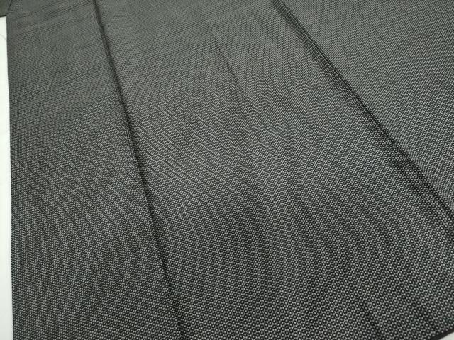 平和屋着物●男性 紬 アンサンブル 長羽織 80亀甲 総詰め キングサイズ 正絹 逸品 DABB0430ud