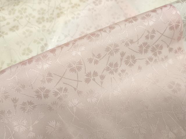 平和屋着物●振袖用長襦袢 無双仕立て 舞花地紋 暈し染め 半衿刺繍 正絹 逸品 DABB0432ud