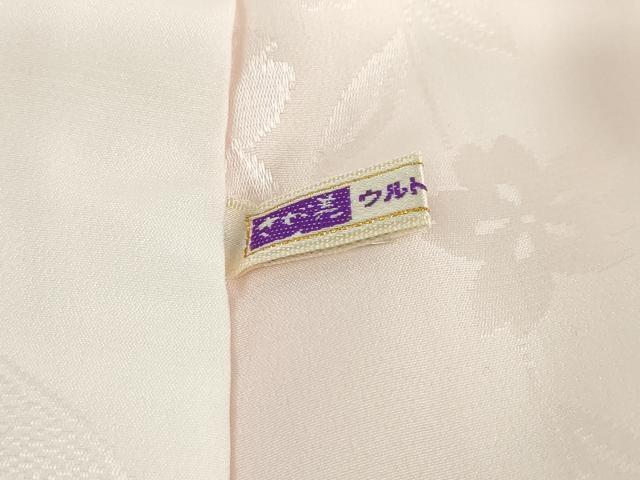 平和屋着物●振袖用長襦袢　袷　源氏車舞桜地紋　暈し染め　さが美扱い　半衿刺繍　正絹　逸品　DABB0445ud