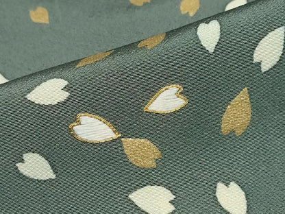 平和屋着物●訪問着 駒刺繍 舞桜文 金彩 鈴乃屋扱い 正絹 逸品 DABB0449ud