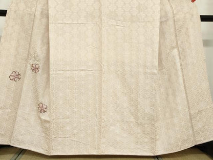 平和屋着物●訪問着 刺繍 舞花文 金糸 やまと誂製 正絹 逸品 DABB0452ud