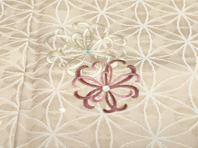 平和屋着物●訪問着 刺繍 舞花文 金糸 やまと誂製 正絹 逸品 DABB0452ud