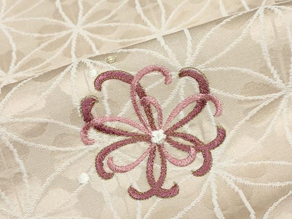 平和屋着物●訪問着 刺繍 舞花文 金糸 やまと誂製 正絹 逸品 DABB0452ud