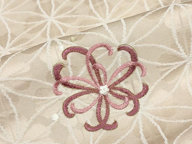 平和屋着物●訪問着 刺繍 舞花文 金糸 やまと誂製 正絹 逸品 DABB0452ud