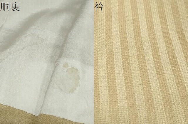 平和屋着物●訪問着 駒刺繍 万寿菊 金彩 たとう紙付き 正絹 逸品 DABB0454ud