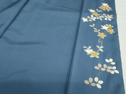 平和屋着物●訪問着 雪輪草花籬文 暈し染め 金彩 三越扱い 正絹 逸品 未使用 DABB0457ud