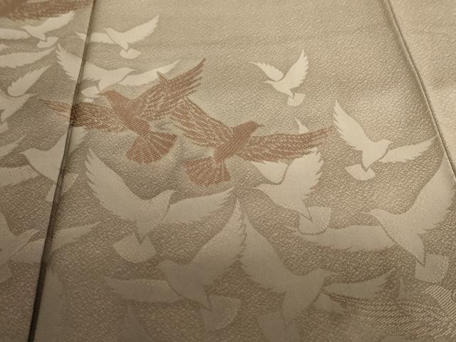 平和屋着物●染色作家 斉藤三才 訪問着 三才鳥 暈し染め 正絹 逸品 未使用 DABB0458ud