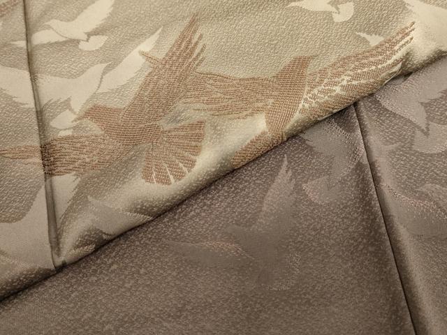 平和屋着物●染色作家 斉藤三才 訪問着 三才鳥 暈し染め 正絹 逸品 未使用 DABB0458ud