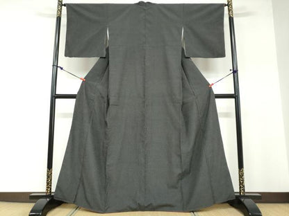平和屋着物●本塩沢 110亀甲 総詰め 正絹 逸品 DABB0468ud