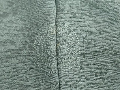 平和屋着物●洗える最高級着物　＜英＞はなぶさ謹製　色無地　霞地紋　革色　洗える着物　DABB0471ud
