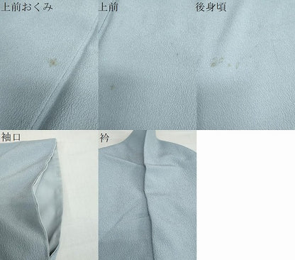 平和屋着物●洗える最高級着物 ＜英＞はなぶさ謹製 色無地 秘色色 洗える着物 DABB0474ud