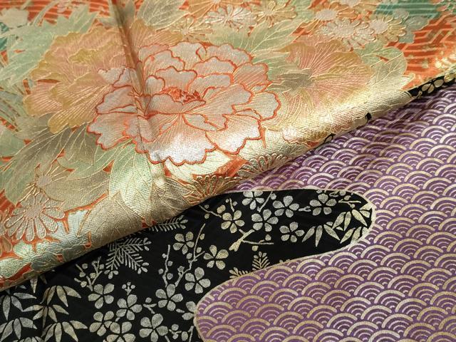 平和屋着物●ブライダルファッションデザイナー・桂由美 振袖 エ霞花車文 黒地 金銀彩 やまと誂製 正絹 逸品 DABB0478ud