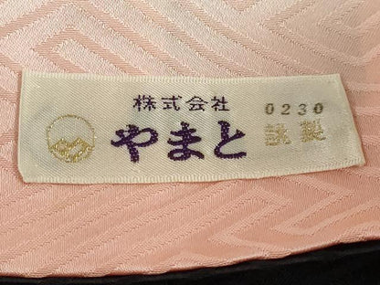 平和屋着物●ブライダルファッションデザイナー・桂由美 振袖 エ霞花車文 黒地 金銀彩 やまと誂製 正絹 逸品 DABB0478ud