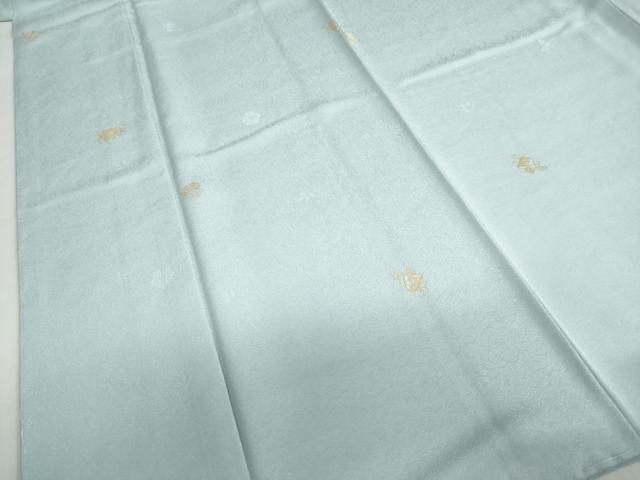 平和屋着物●上質な小紋 寿光織 舞花文 金糸 反端付き 正絹 逸品 未使用 DABB0481ud