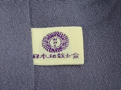 平和屋着物●上質な色無地 濃鼠色 正絹 逸品 未使用 DABB0491ud