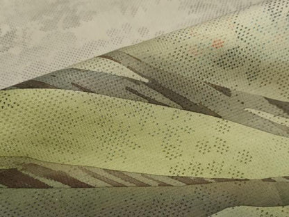 平和屋着物●染色作家 斉藤三才 本場大島紬 訪問着 草花霞文 暈し染め 正絹 逸品 未使用 DABB0497ud