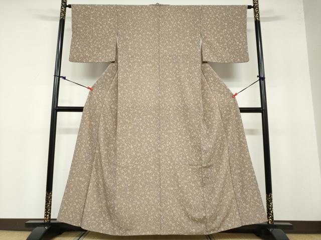 平和屋着物●洗える最高級着物　＜英＞はなぶさ謹製　小紋　花唐草文　洗える着物　DABB0500ud