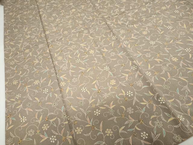 平和屋着物●洗える最高級着物　＜英＞はなぶさ謹製　小紋　花唐草文　洗える着物　DABB0500ud