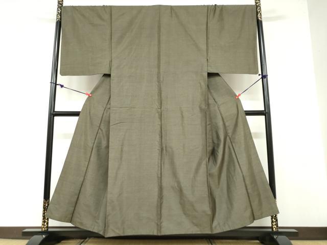 平和屋着物●男性 本場大島紬 160亀甲 総詰め 正絹 逸品 DABB0507ud