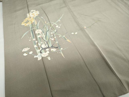 平和屋着物●本加賀友禅作家 清藤 宏 訪問着 草花文 暈し染め 正絹 逸品 DABB0514ud