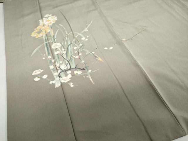 平和屋着物●本加賀友禅作家 清藤 宏 訪問着 草花文 暈し染め 正絹 逸品 DABB0514ud