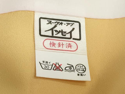平和屋着物●小振袖 二尺袖 草花文 洗える着物 DABB0521ud