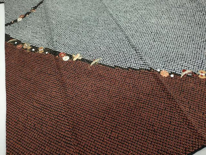 平和屋着物●訪問着 総絞り 駒刺繍 宝尽くし草花文 黒地 金彩 正絹 逸品 DABB0526ud