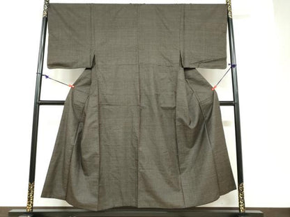 平和屋着物●男性 男柄の最高峰 西郷柄 西郷絣 本場大島紬 正絹 逸品 DABB0531ud