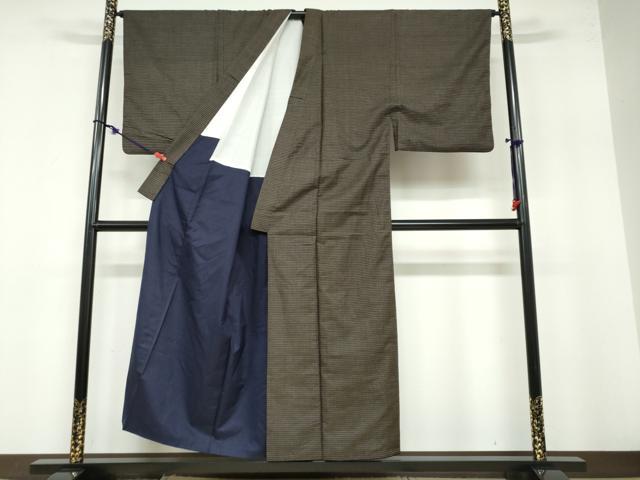 平和屋着物●男性 男柄の最高峰 西郷柄 西郷絣 本場大島紬 正絹 逸品 DABB0531ud
