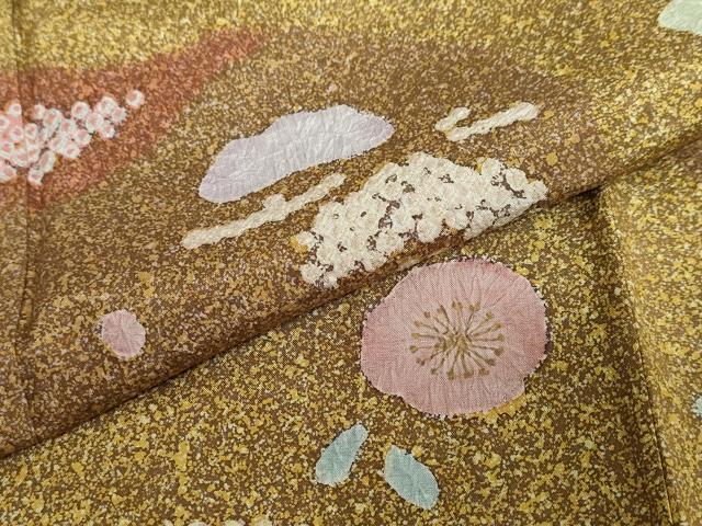 平和屋着物●訪問着 絞り 辻が花 正絹 逸品 未使用 DABB0535ud