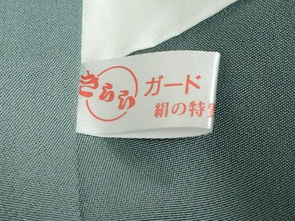 平和屋着物●友禅師・京の名工・伝統工芸士・樽本伊勢蔵 訪問着 女人鼓草花文 百人一首 暈し染め 金銀彩 正絹 逸品 DABB0536ud