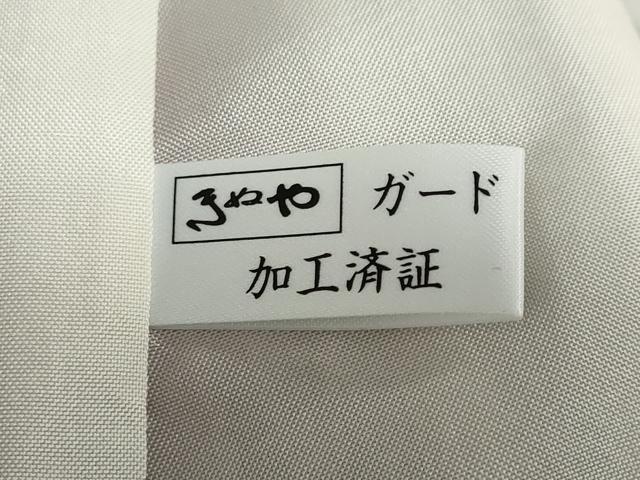 平和屋着物●上質な紬 更紗草花間道 正絹 逸品 未使用 DABB0541ud