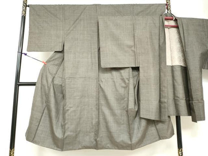 平和屋着物●男性 本場大島紬 アンサンブル 長羽織 100亀甲 総詰め 正絹 逸品 DABB0552ud