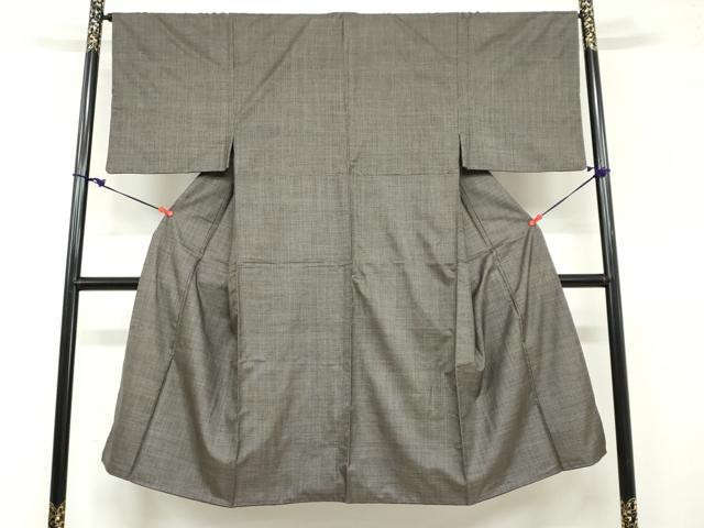 平和屋着物●男性 本場大島紬 アンサンブル 長羽織 100亀甲 総詰め 正絹 逸品 DABB0552ud