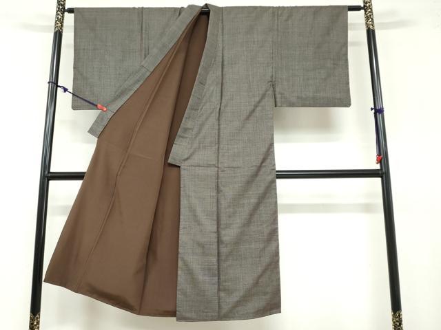 平和屋着物●男性 本場大島紬 アンサンブル 長羽織 100亀甲 総詰め 正絹 逸品 DABB0552ud
