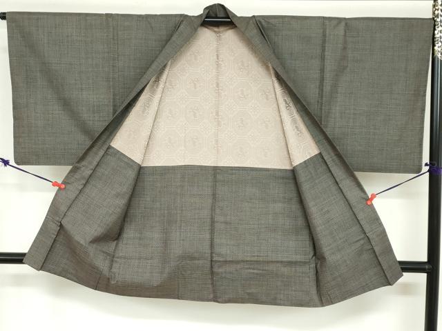 平和屋着物●男性 本場大島紬 アンサンブル 長羽織 100亀甲 総詰め 正絹 逸品 DABB0552ud